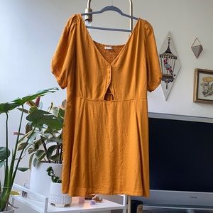Abercrombie & Fitch | Mustard Mini Dress | Sz XL